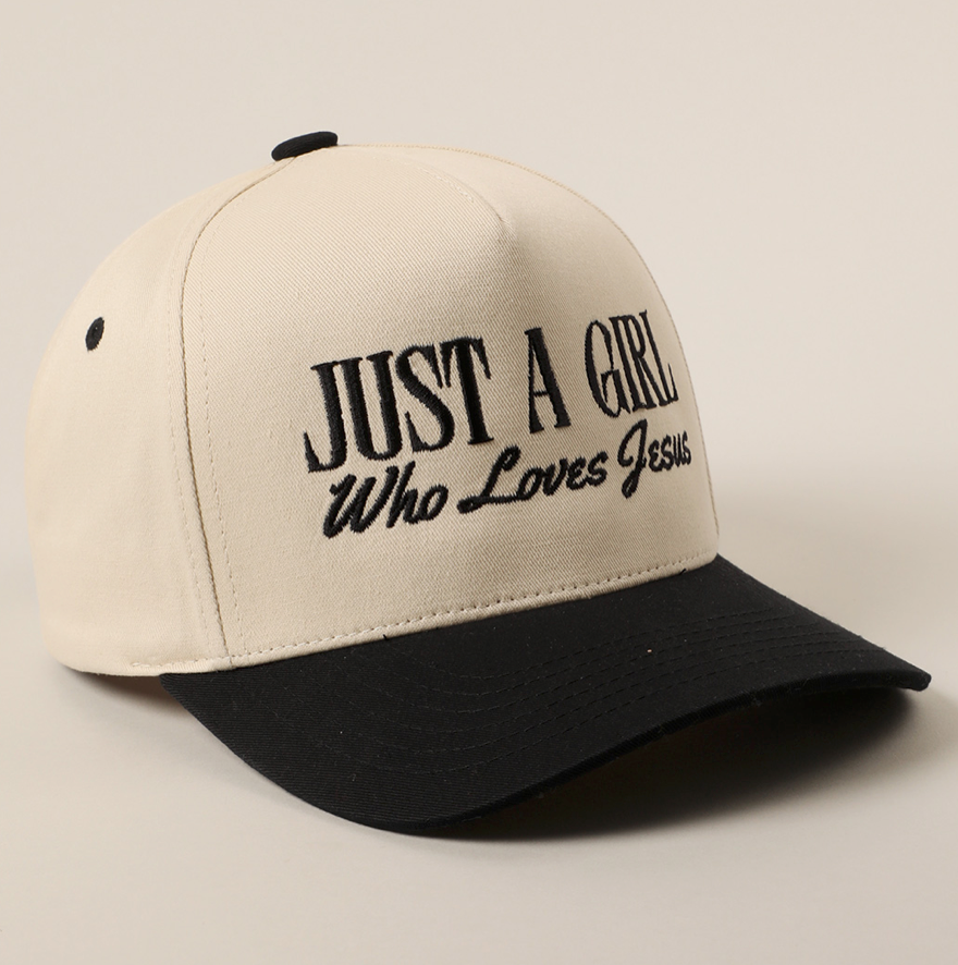 "Just A Girl Who Loves Jesus" Trucker Hat