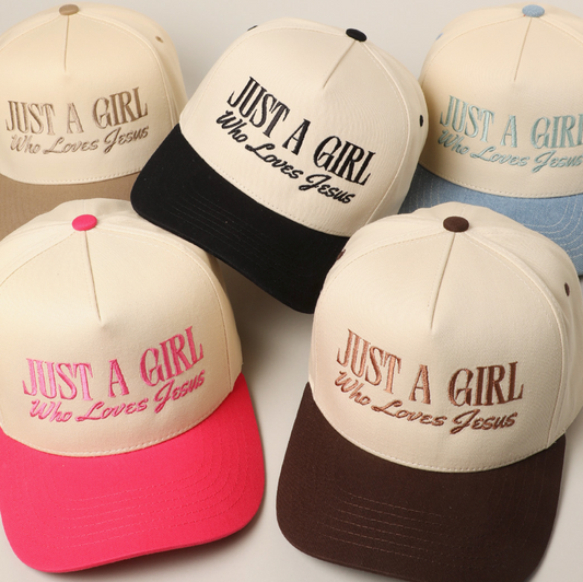 "Just A Girl Who Loves Jesus" Trucker Hat