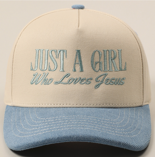 "Just A Girl Who Loves Jesus" Trucker Hat