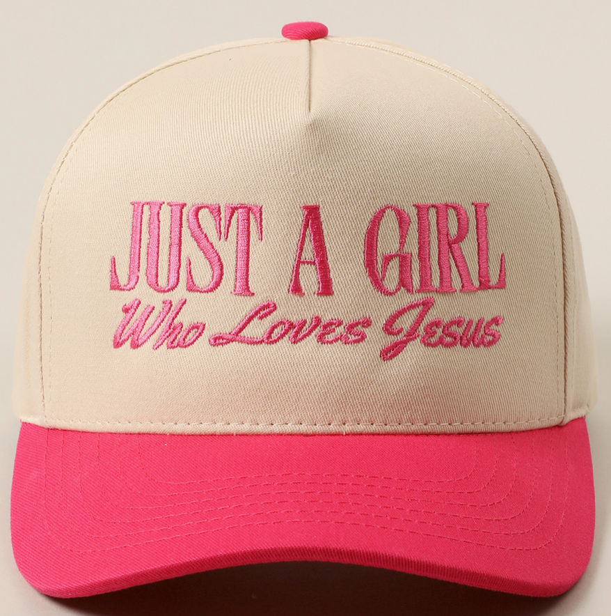"Just A Girl Who Loves Jesus" Trucker Hat