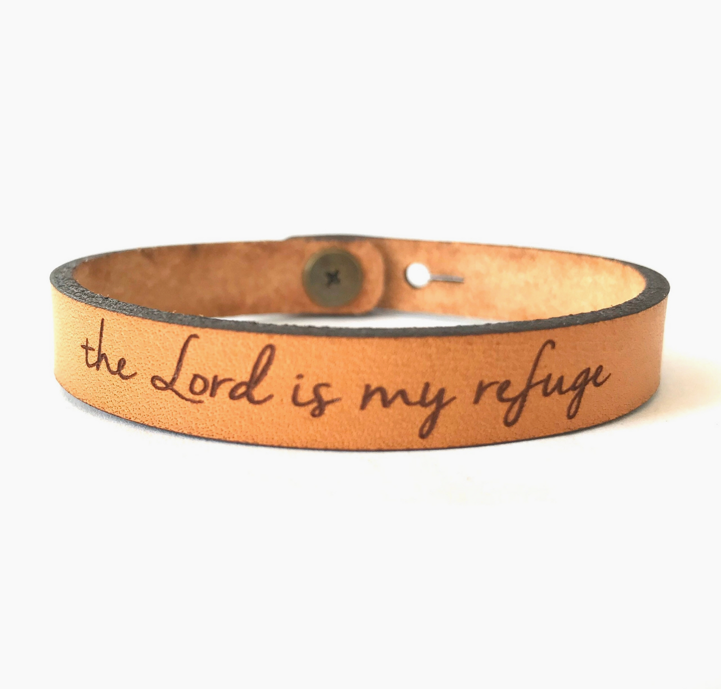 Scripture Leather Bracelet